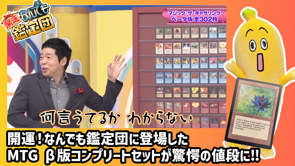 開運！なんでも鑑定団に登場したMTG β版コンプリートセットが驚愕の値段に‼